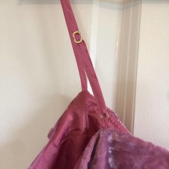 J. Crew NWT Coquette Barbie Factory Velvet Ruffle Spaghetti Cami M - Picture 7 of 8